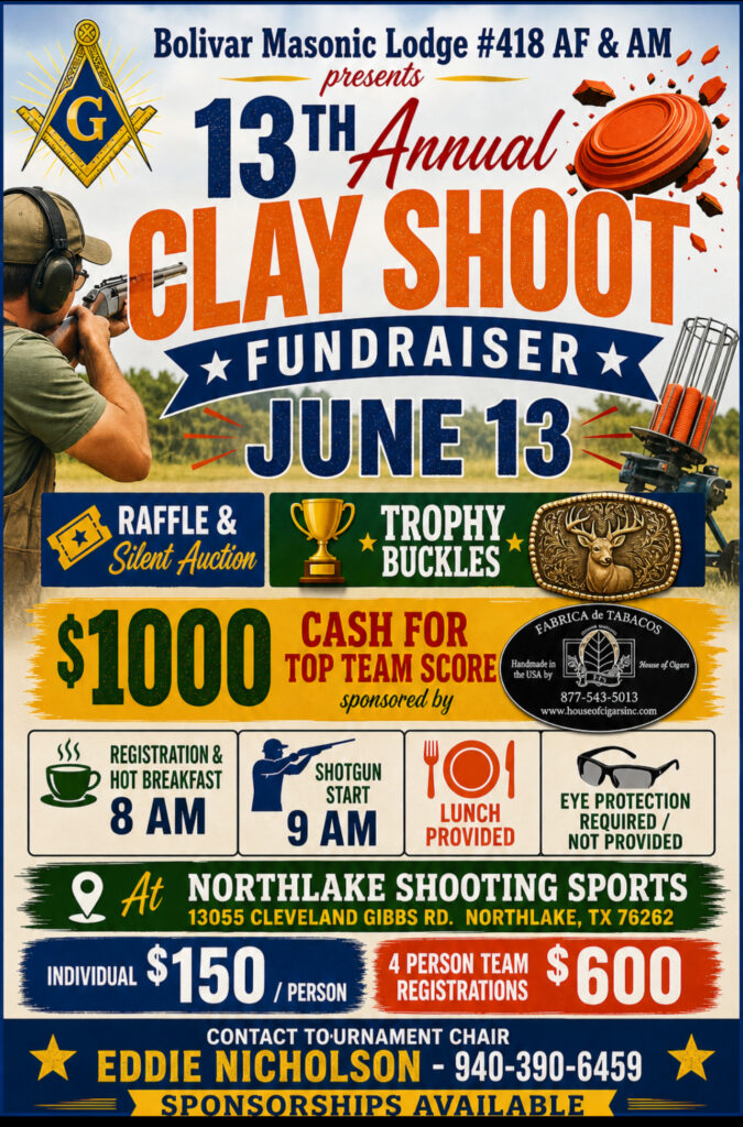 Bolivar Masonic Lodge Sporting Clay Shoot